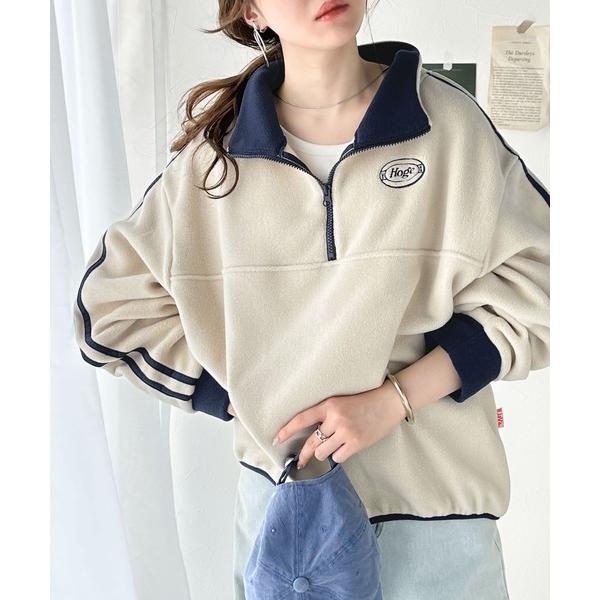 「Java」 長袖カットソー LARGE グレイッシュベージュ レディース