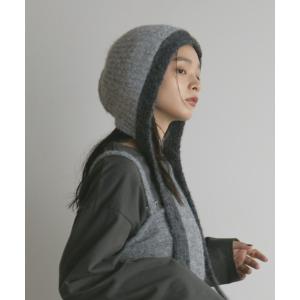 「MERLOT」 ニットキャップ FREE グレー レディース