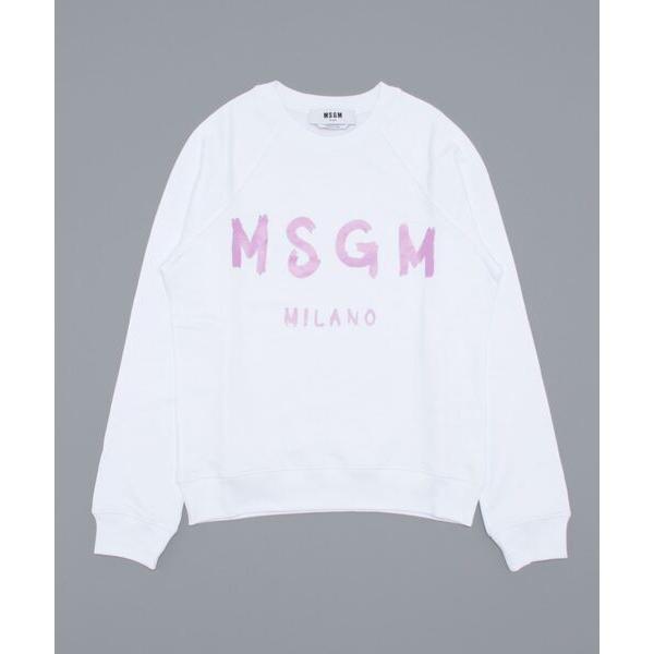 「MSGM」 スウェットカットソー L ホワイト レディース
