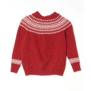 「Harley of Scotland」 長袖ニット 34 レッド レディース