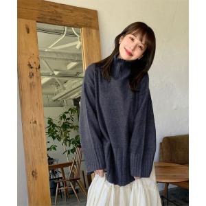 「titivate」 長袖ニット M ネイビー レディース