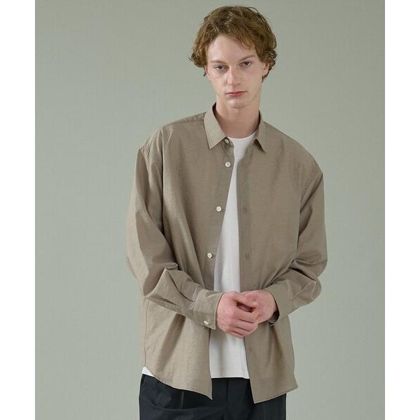 シャツ シアーウール オーバーサイズ レギュラーカラーシャツ メンズ レディース
