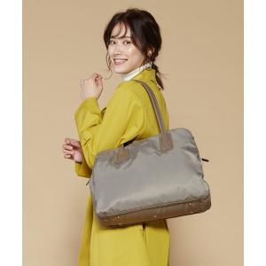 トートバッグ バッグ ナイロン×エナメル A4トート