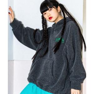「niko and...」 プルオーバーパーカー MEDIUM チャコール レディース