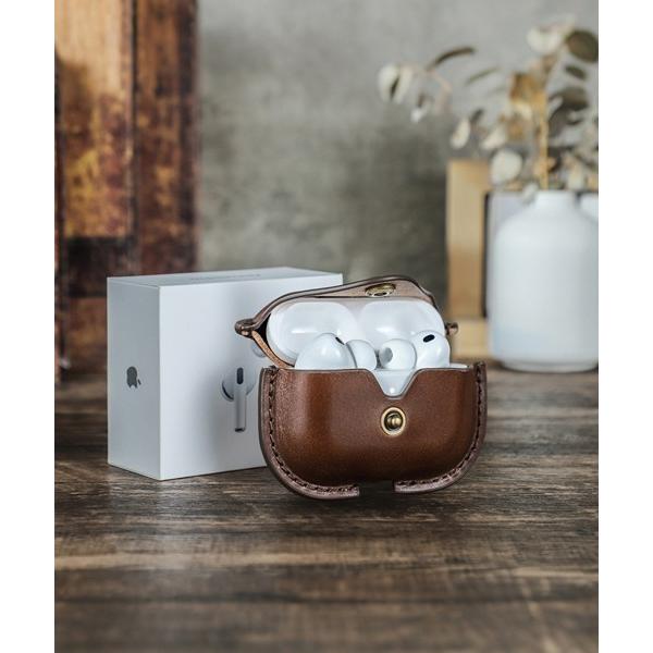 イヤホン ヘッドホン Cow Leather Air Pods Pro 3 Case / エアポッズ...