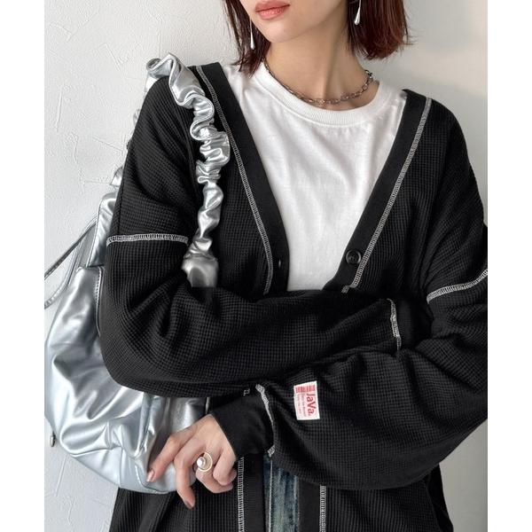 「Java」 カーディガン X-LARGE ブラック レディース