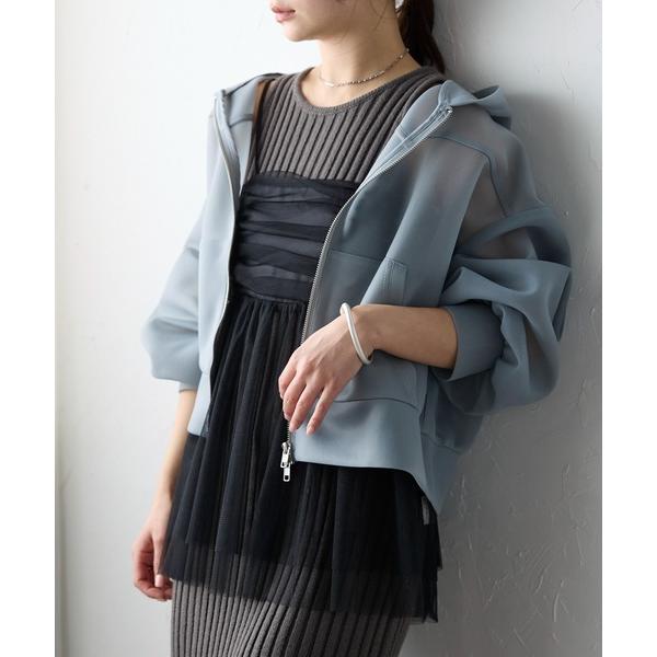 「r.」 ブルゾン FREE ブルー レディース