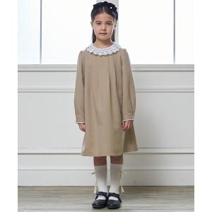 petit main プティマイン オケージョン対応 衿プリーツワンピース