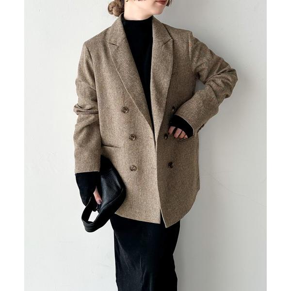 「select MOCA by son」 テーラードジャケット SMALL ブラウン レディース