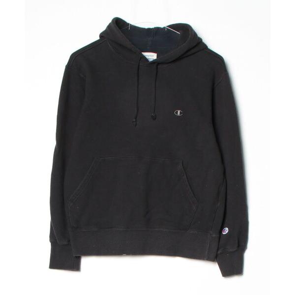 「Champion」 プルオーバーパーカー M ブラック メンズ
