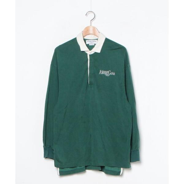 「AMERICANA」 ワンポイント長袖カットソー - グリーン レディース