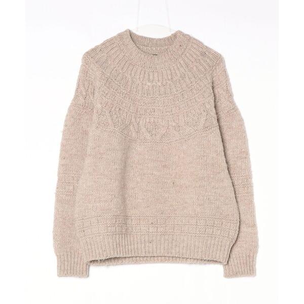 「BATONER」 長袖ニット MEDIUM ベージュ メンズ