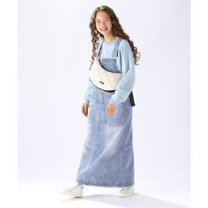 「niko and...」 サロペットスカート LARGE ブルー レディース