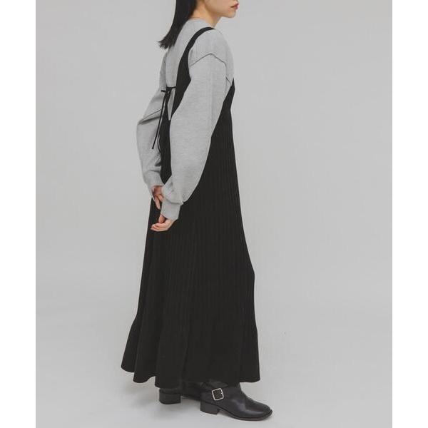 「KBF」 サロペットスカート 38 ブラック レディース