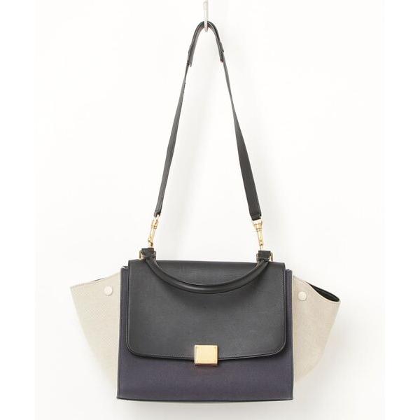 「CELINE」 2WAYバッグ - ネイビー レディース