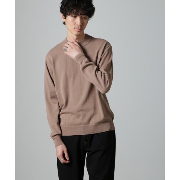 「NANO universe」 長袖ニット S ベージュ メンズ