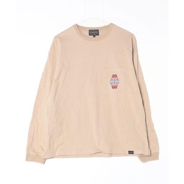 「PENDLETON」 長袖カットソー M ブラウン レディース