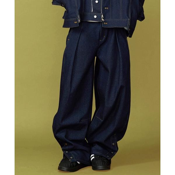 ジーンズ 「UNISEX」DENIM CURVE PANTS/デニムカーブパンツ メンズ レディース