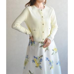 カーディガン 2026春夏新作 ステッチ配色ミラノカーディガン レディース