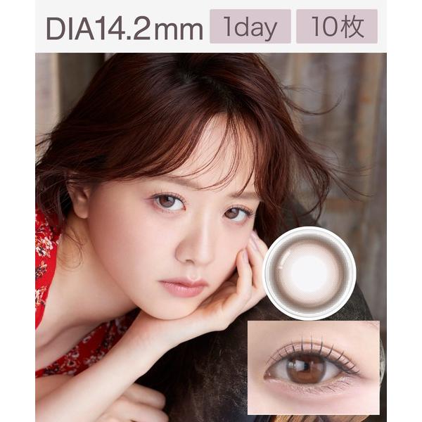 カラコン コンタクトレンズ meilly chiffon 1day シフォンブラウン（10枚入り）