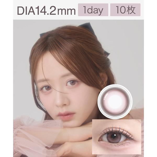 カラコン コンタクトレンズ meilly chiffon 1day シフォンピンク（10枚入り）