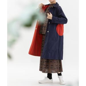 コート アウター ナイロンタフタリバーシブルコート レディース