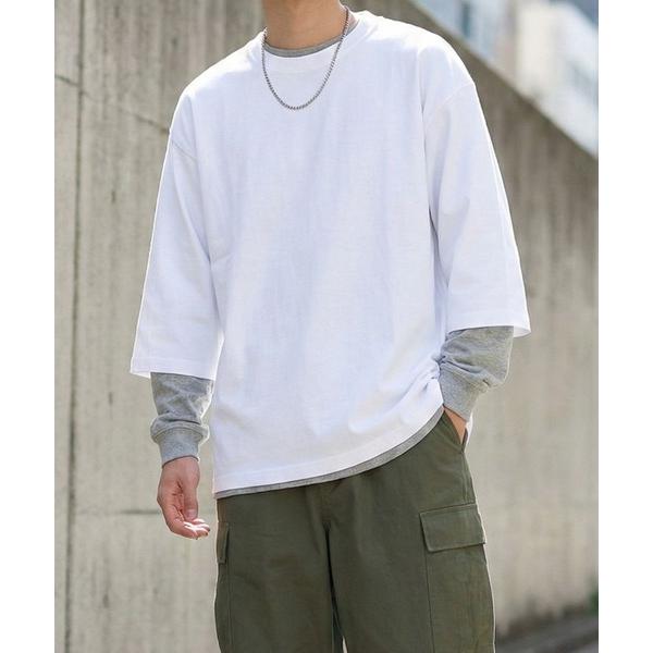 tシャツ NAVY BCIコットン リラックスフィット 7分袖Tシャツ メンズ レディース