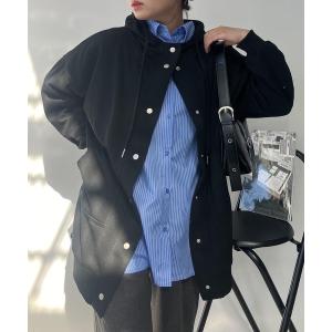 パーカー ビッグシルエット ダブルポケットロング丈パーカー「UNISEX ITEM」 レディース メンズ