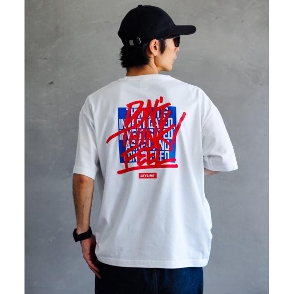 tシャツ 「Leyline」ビッグシルエットTシャツ「Over paint tee」 メンズ レディ...