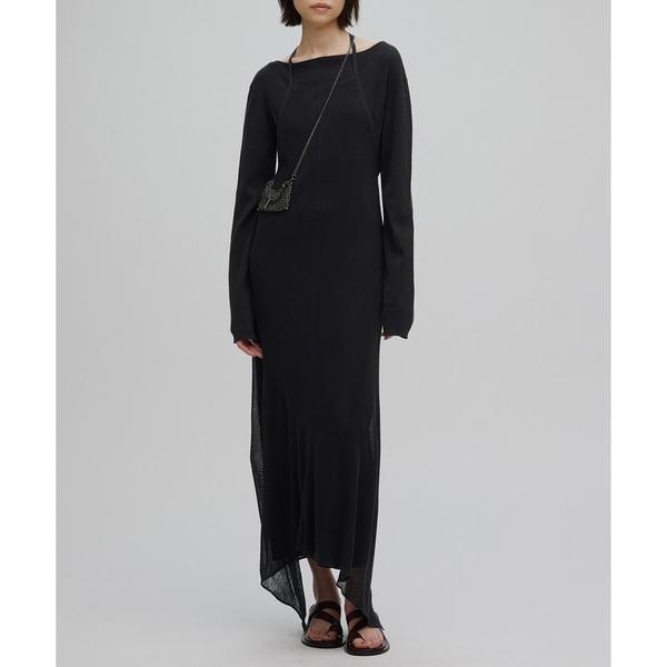 ワンピース HALTER NECK LAYERED KNIT DRESS