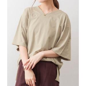tシャツ M-5L 前後2wayビッグTシャツ 夏服 レディース