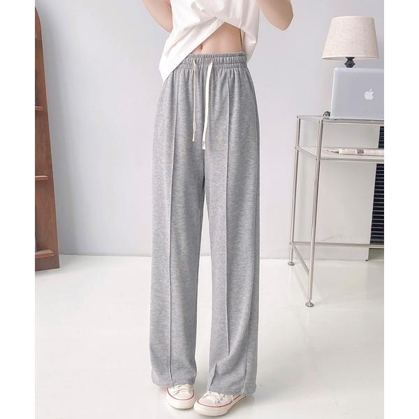 パンツ 「選べる丈感」さらてろピンタックワイドパンツ レディース