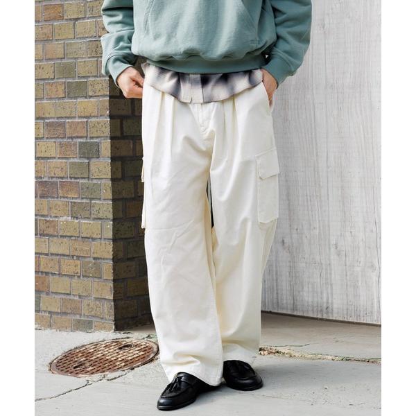 カーゴパンツ Military Cargo  Tuck Wide Pants/タックワイドミリタリー...
