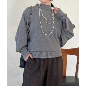 ニット セーター 重ね着プルオーバー レディース