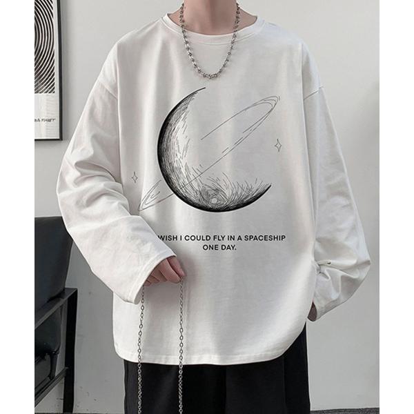tシャツ Moon Graphic Long Sleeve Tee ムーングラフィックTシャツ(ロン...