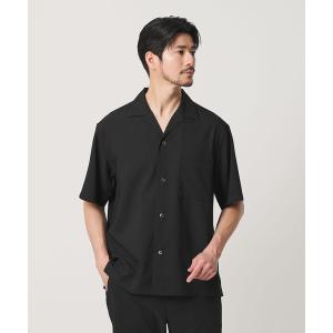 シャツ 半袖 「WEB限定 WARDROBE SMART」 Reflax オープンカラー シャツ メンズ