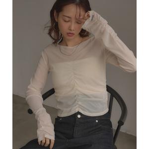 tシャツ 「INGNI　SOELA」フロントギャザートップス／WEB限定 レディース