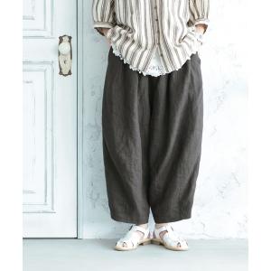 ワイドパンツ パンツ 「わがまま別注」店長がつくった、リネン100%のぽわんと9分丈パンツ レディース｜ZOZOTOWN Yahoo!店