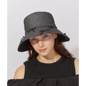 帽子 ハット Chapeau d' O  Denim Ribbon Capeline / シャポードオー レディース