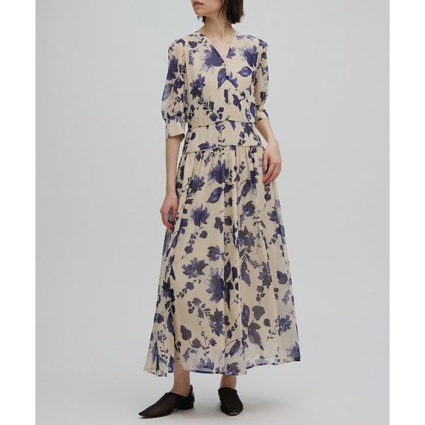 ドレス GRAINY FLOWER CHIFFON DRESS