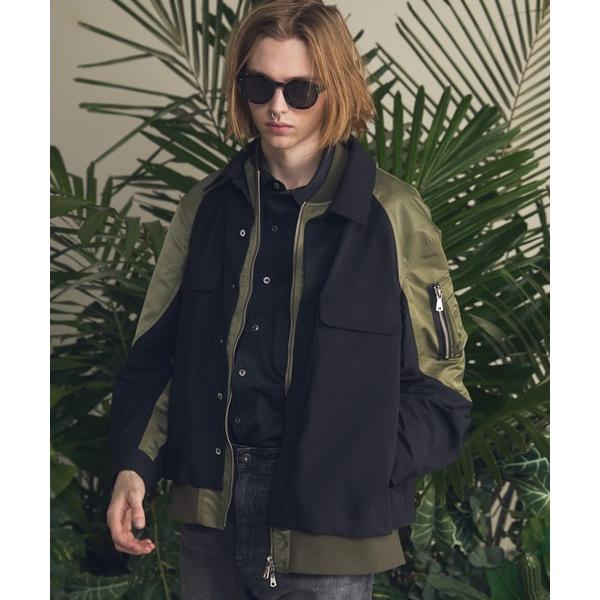 シャツ 「UNISEX」Layering MA-1 Docking Prime-Over Open ...