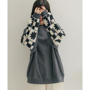 「niko and...」 スウェットカットソー MEDIUM チャコール レディース