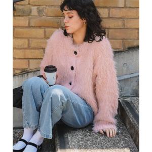 「titivate」 ニットカーディガン M ピ...の商品画像