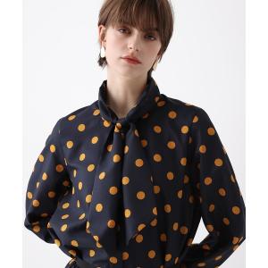 ブラウス シャツ ポルカドットブラウス レディース