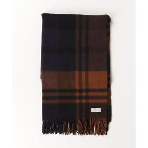 「Joshua Ellis」 チェック柄ストール - ブラウン レディース