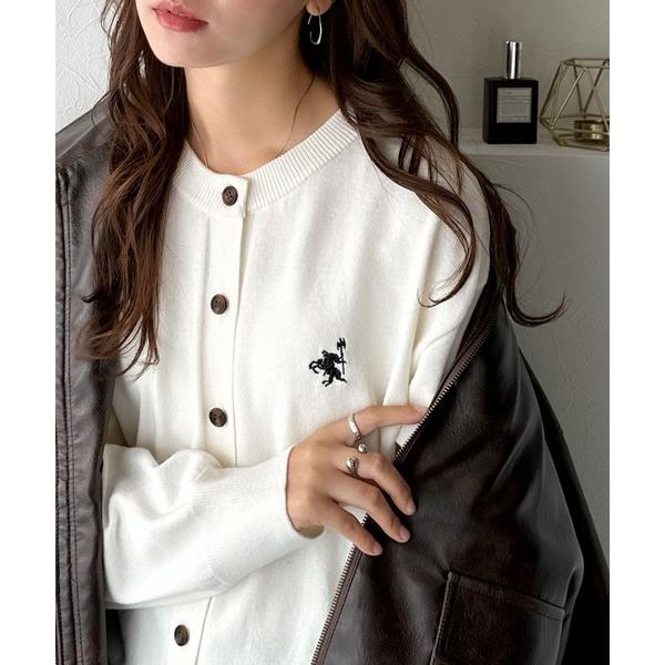 「Java」 ニットカーディガン MEDIUM アイボリー レディース