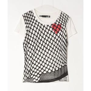 「Love Moschino」 半袖Tシャツ 46 ホワイト レディース
