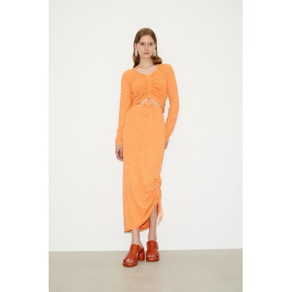 「THROW by SLY」 ロングスカート FREE オレンジ レディース