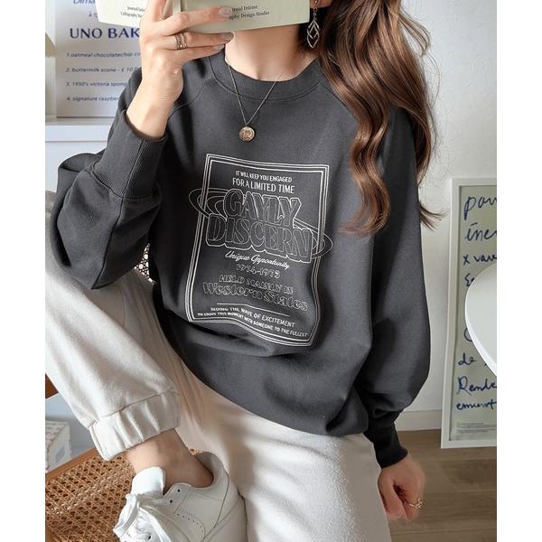 「Java」 スウェットカットソー X-LARGE チャコール レディース