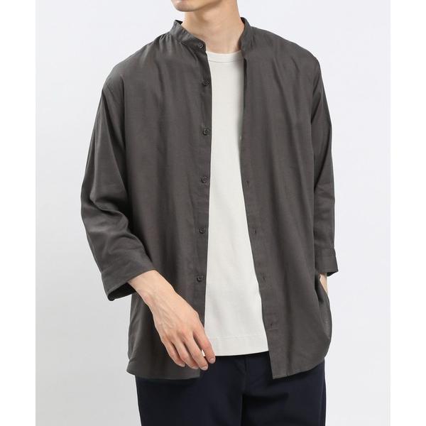 「GLOBAL WORK Smile Seed Store」 7分袖シャツ MEDIUM チャコール...